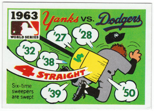 1971 Fleer 1963 World Series Card #61