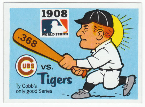 1971 Fleer 1908 World Series Card #6 Ty Cobb