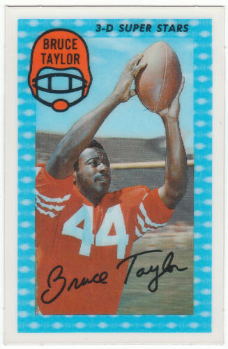 1971 Kelloggs Football 32 Bruce Taylor Rookie Card