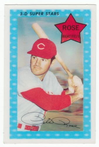 1971 Kelloggs 3D Baseball Pete Rose #65A front