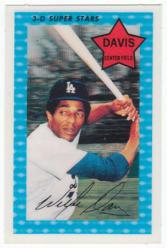 1971 Kelloggs Baseball Willie Davis #16