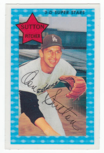 1971 Kelloggs 3D Baseball Don Sutton 31 front