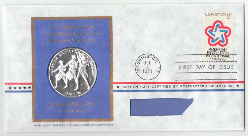 1971 Postmasters Of America Commemorative Issue No. 1 FDC front
