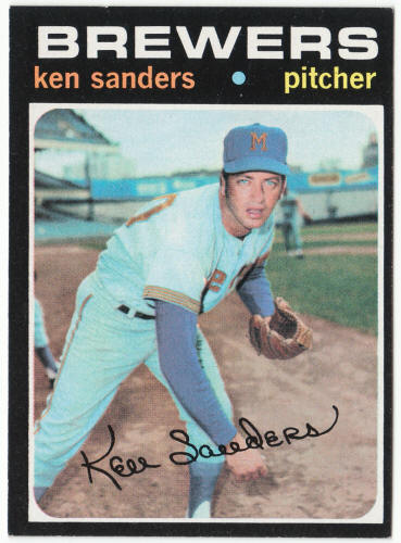 1971 Topps Baseball #116 Ken Sanders