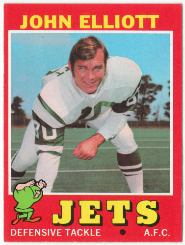 1971 Topps Football #153 John Elliott