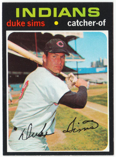 1971 Topps Baseball #172 Duke Sims