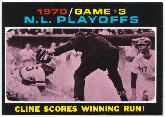 1971 Topps Baseball #201 NL Playoffs