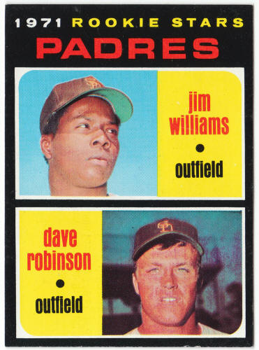 1971 Topps Baseball #262 Padres Rookies Jim Williams Dave Robinson