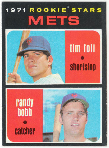 1971 Topps Baseball #83 Mets Rookies Tim Fo;i Randy Bobb