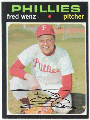 1971 Topps Baseball #92 Fred Wenz