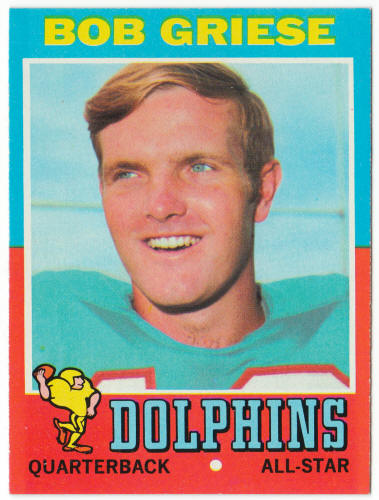 1971 Topps Football #160 Bob Griese