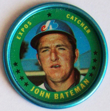 1971 Topps Baseball John Bateman #19 Insert Coin