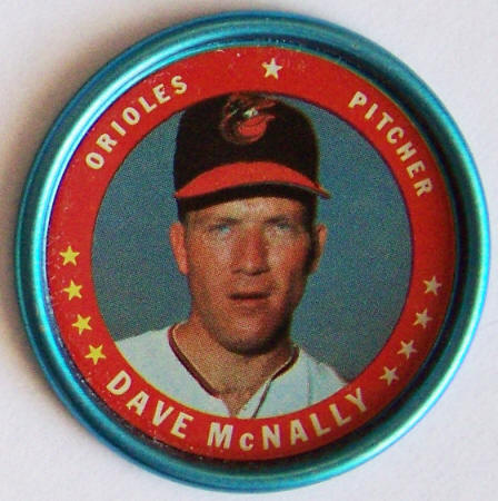 1971 Topps Baseball Dave McNally #26 Insert Coin