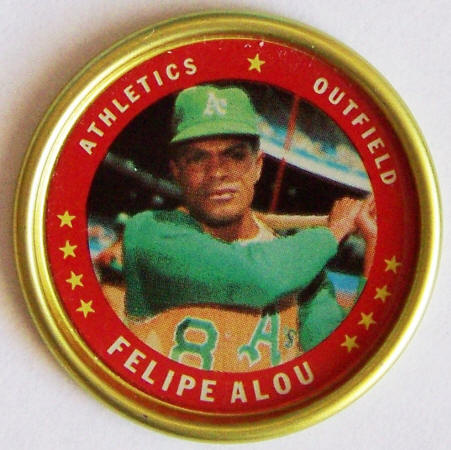 1971 Topps Baseball Felipe Alou #8 Insert Coin