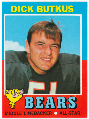 1971 Topps Football #25 Dick Butkus