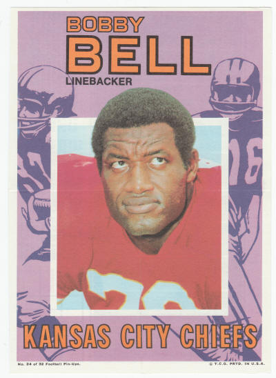 1971 Topps Insert Poster Bobby Bell #24