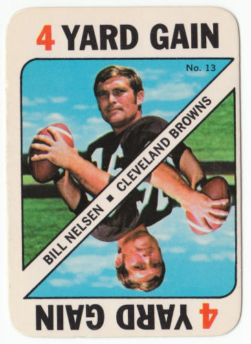 1971 Topps Football Insert Card 13 Bill Nelsen front