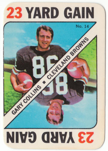 1971 Topps Football Insert Card #14 Gary Collins