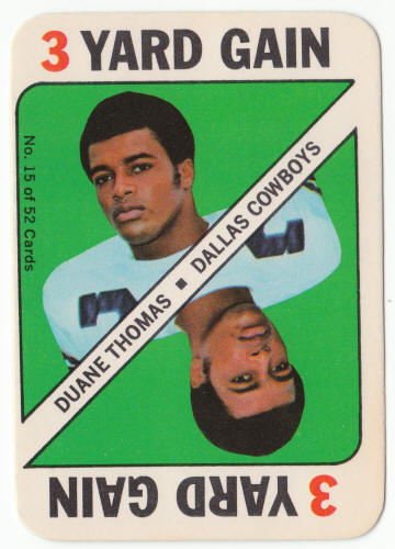1971 Topps Football Insert Rookie Card 15 Duane Thomas front