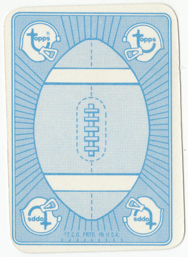 1971 Topps Football Insert Card 18 Sam Brunelli back