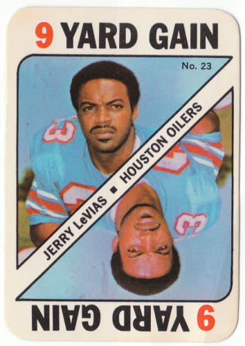 1971 Topps Football Insert Card 23 Jerry LeVias front