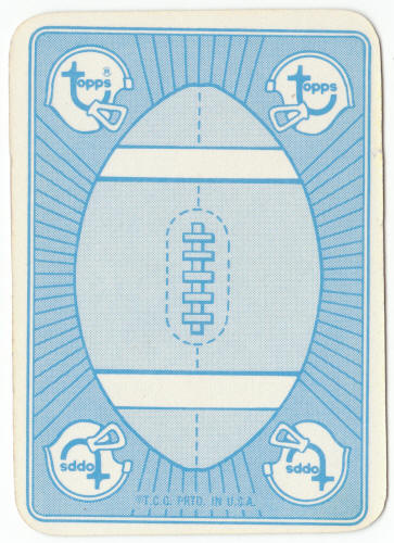 1971 Topps Football Insert Card 41 Tom Woodeshick back