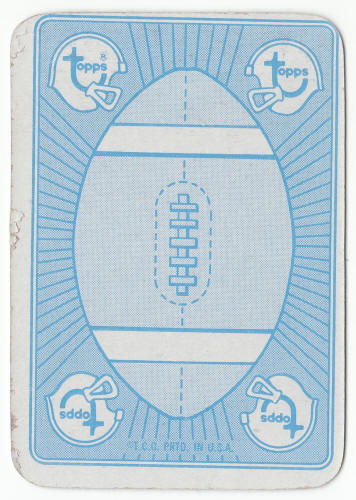 1971 Topps Football Insert Card 52 Larry Brown back