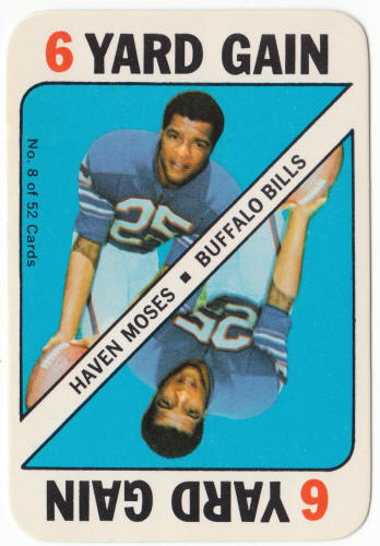 1971 Topps Football Insert Card 8 Haven Moses