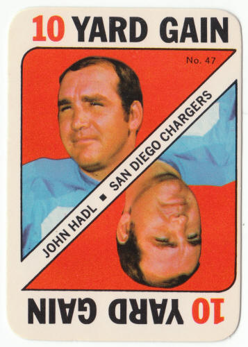 1971 Topps Football Insert Card 47 John Hadl