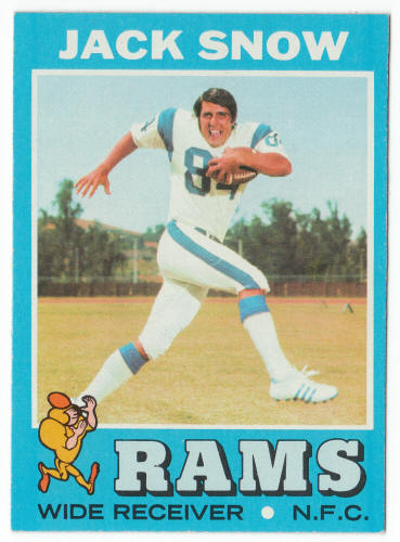1971 Topps Football #44 Jack Snow front