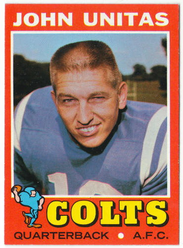 1971 Topps Football #1 Johnny Unitas