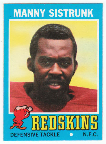 1971 Topps Football #192 Manny Sistrunk rookie card front