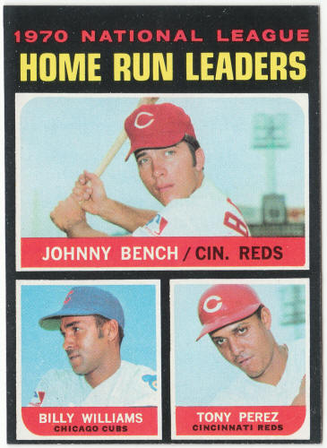 1971 Topps #66 NL Home Run Leaders front