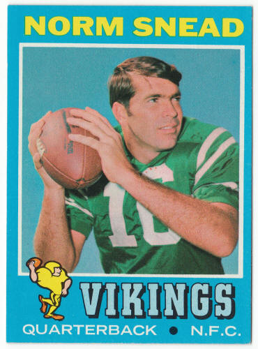 1971 Topps Football #184 Norm Snead front