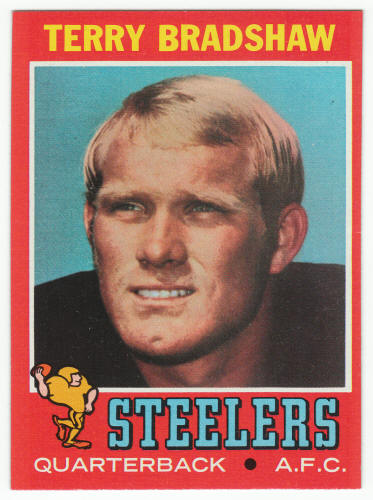 1971 Topps Football Terry Bradshaw #156 rookie front