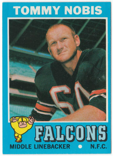 1971 Topps Football #60 Tommy Nobis front