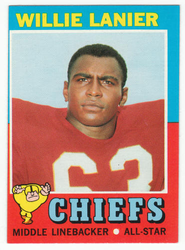 1971 Topps Football #114 Willie Lanier rookie front