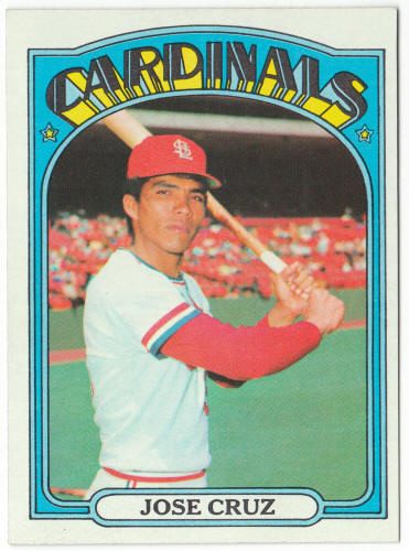 1972 Topps Baseball #107 Jose Cruz Rookie Card