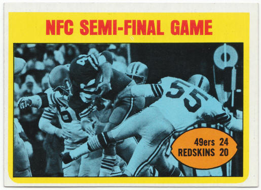 1972 Topps #136 NFC Semi-Final Game