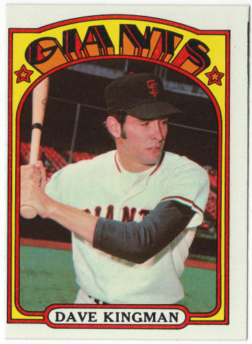 1972 Topps Baseball #147 Dave Kingman Rookie Card