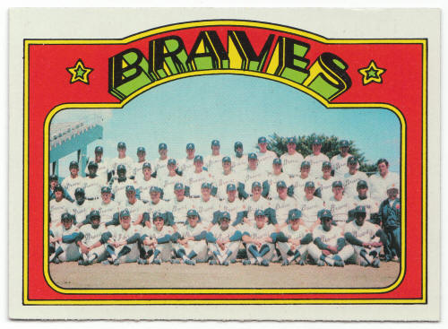 1972 Topps Baseball #21 Atlanta Braves Team Card