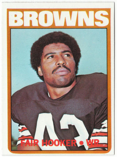 1972 Topps Football #239 Fair Hooker Rookie Card