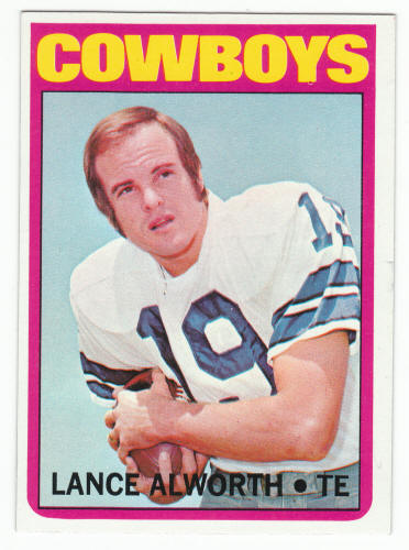 1972 Topps Lance Alworth UER #248 front