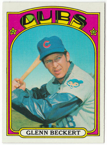 1972 Topps Baseball #45A Glenn Beckert