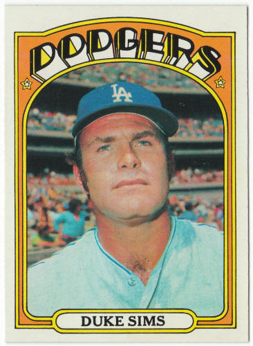 1972 Topps Baseball #63 Duke Sims