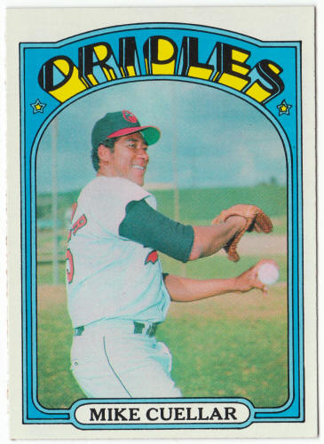 1972 Topps Baseball #70 Mike Cuellar