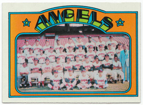 1972 Topps Baseball #71 California Angels Team Card