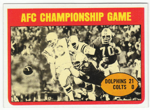 1972 Topps #137 AFC Championship Game Johnny Unitas