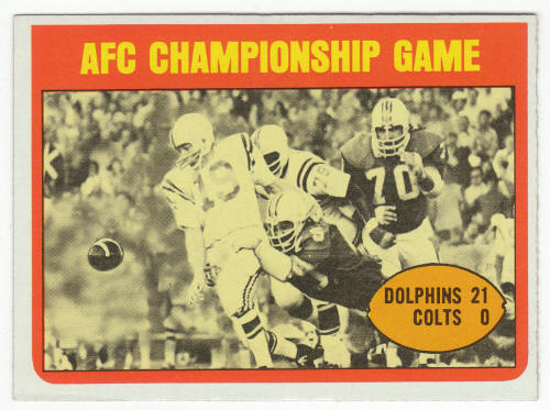 1972 Topps Football #137 AFC Championship Game Johnny Unitas