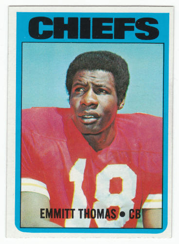 1972 Topps Emmitt Thomas #157 Rookie Card front